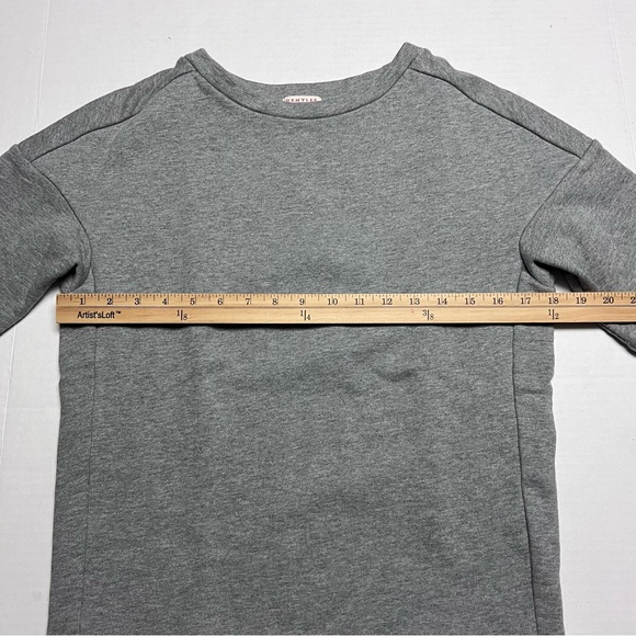 DEMYLEE New York Women's Brooke Short Sleeve Drop Shoulder Sweatshirt In Grey XS - Picture 6 of 9